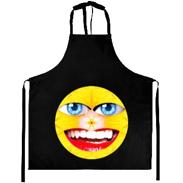 Discover Smile Face Have a Nice Day Promote Happiness Joy Aprons