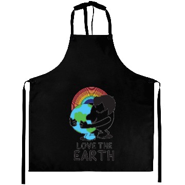 Discover Love the earth, climate change Aprons