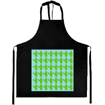 Discover EXOTIC GREEN CACKTUSES PATTERN Aprons