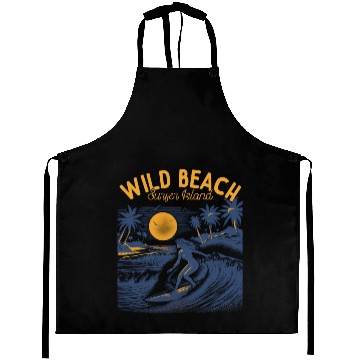 Discover Wild Beach Surfer Island Aprons