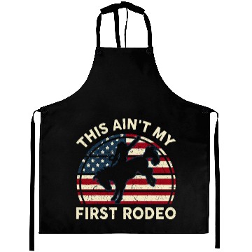 Discover Aint My First Rodeo Funny Western Horse Riding Aprons