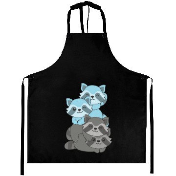 Discover Car Flag Pride Lgbtq Cute Raccoon Aprons
