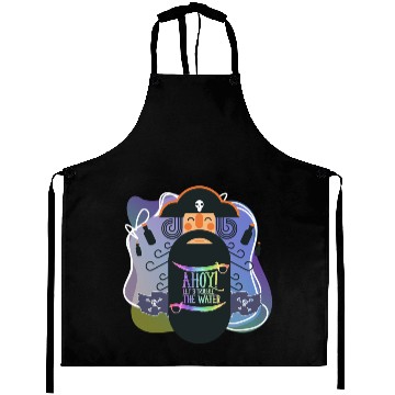 Discover Vector Cute Ahoy ! Let's Trouble The Sea Pirate Aprons