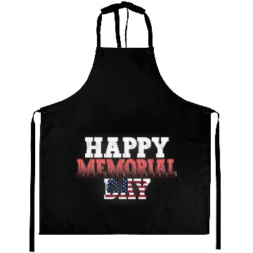 Discover Patriotic Memorial Day Flag Design Aprons