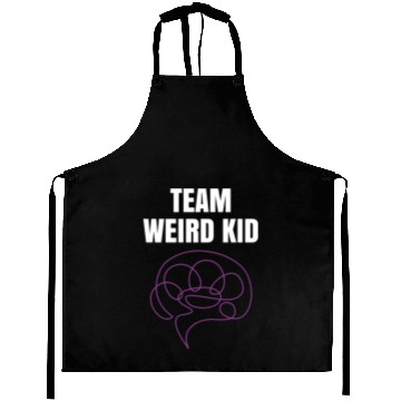 Discover Team Weird Kid Aprons
