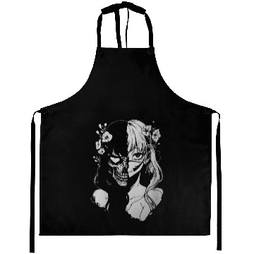 Discover anime skull girl horror Aprons