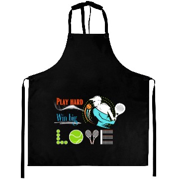 Discover Sports design based tennis lover Aprons