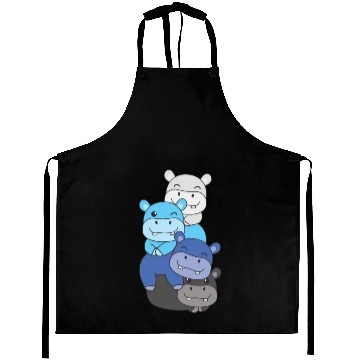 Discover Transmasc Flag Pride Lgbtq Cute Hippo Aprons