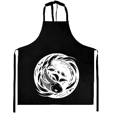 Discover Koi Carp Yoga Circle Yin And Yang Style Aprons