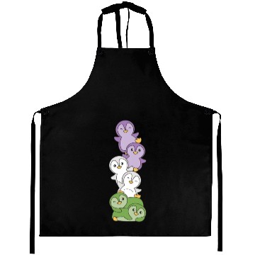 Discover Genderqueer Flag Pride Lgbtq Cute Penguin Aprons
