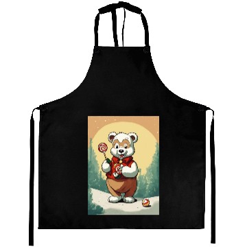 Discover Cartoon cute teddy bear Aprons