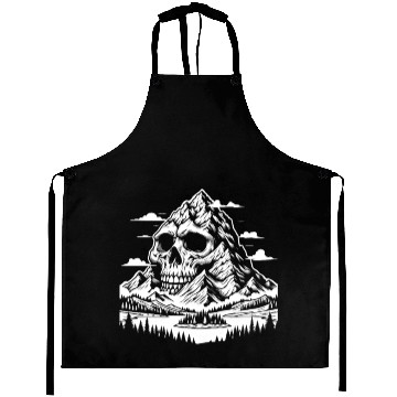 Discover Hiking Hike Skull Nature Aprons
