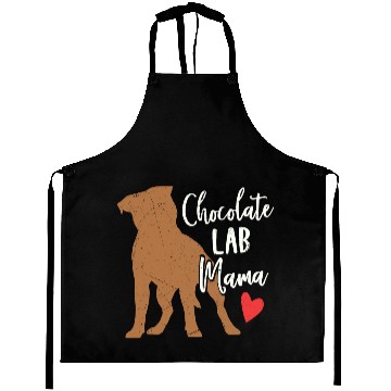 Discover Chocolate Lab Mama Owner Labrador Retriever Aprons