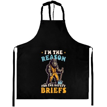 Discover Road Worker Reason For Safety Briefs Aprons