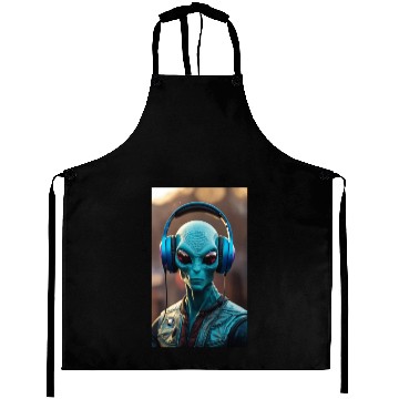 Discover A cool dude alien Aprons