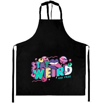 Discover Stay Weird Aprons