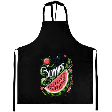 Discover Happy Summer Greeting With Watermelon Aprons