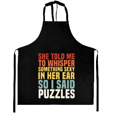 Discover Whisper Something Sexy PUZZLES Jigsaw Puzzlers Men Aprons