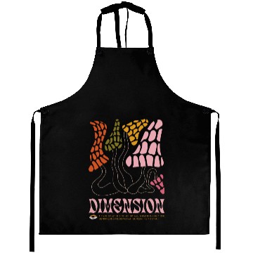 Discover Dimension Psychedelic Illustration Aprons