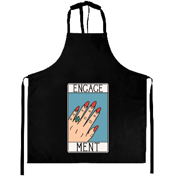 Discover Engagement - Engaged Tarot Card - Wedding Proposal Aprons