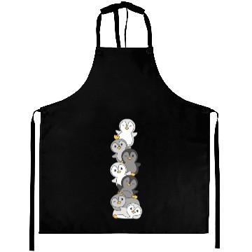 Discover Allosexual Flag Pride Lgbtq Cute Penguin Stack Aprons