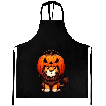 Discover Lion with Halloween Pumpkin Helmet Aprons
