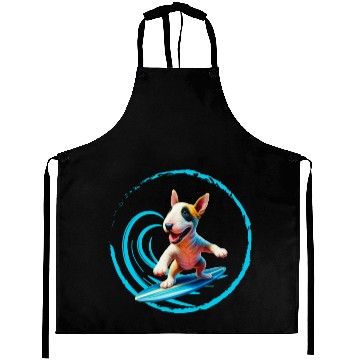 Discover Bull Terrier Surfing Aprons