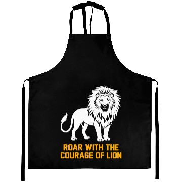 Discover Alpha Roar Nature Lover Animal King Lion Aprons