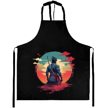 Discover Anime samurai silhouet Aprons