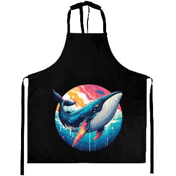 Discover colorful whale Aprons