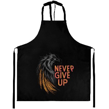 Discover Never Give Up! Aprons