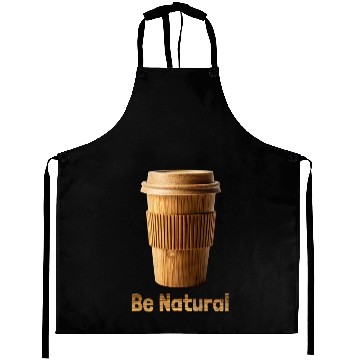 Discover Be Natural, Bamboo Coffe Cup Aprons