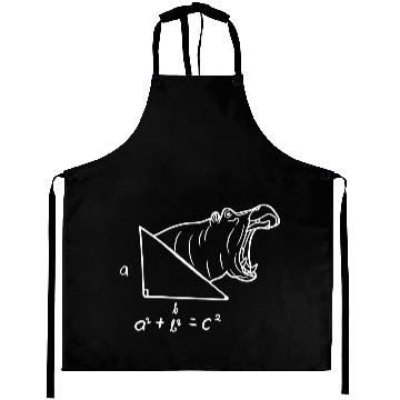Discover Hippo Pythagoras – Funny Math & Animal Pun Aprons