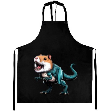 Discover T-Rex Hamster Hybrid: Fantastic Mythical Creature Aprons
