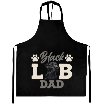Discover Black Labrador BLACK LAB DAD Labrador Owner Aprons