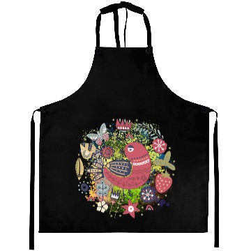 Discover Design Abstract Bird Unique Art Aprons