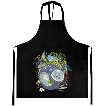 Discover Design Abstract Cat Unique Art Aprons