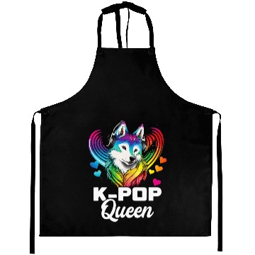 Discover Kpop Queen Bias Wolf Korean Pop Merch Kpop Aprons