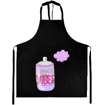 Discover stay positive,stay cool Aprons