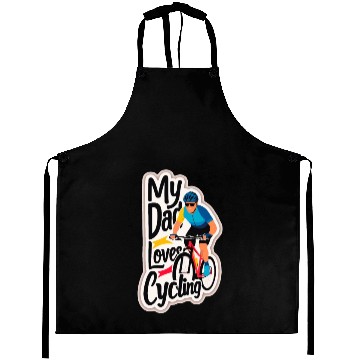 Discover My Dad Loves Cycling Bike - Father's Day Aprons