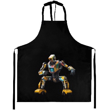 Discover Graffiti Robot Dance Aprons