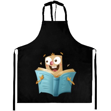 Discover Happy Book Lover Reading Adventure Aprons