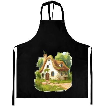 Discover Enchanted Cottage In Magical Forest Aprons