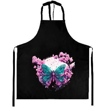 Discover Beautiful butterfly and flower Aprons