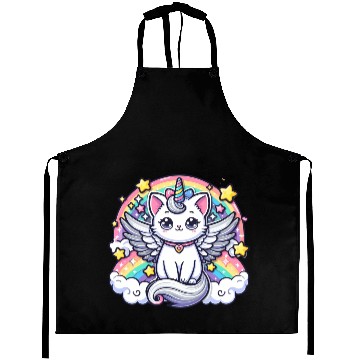 Discover Celestial Charm Unicorn Cat Aprons