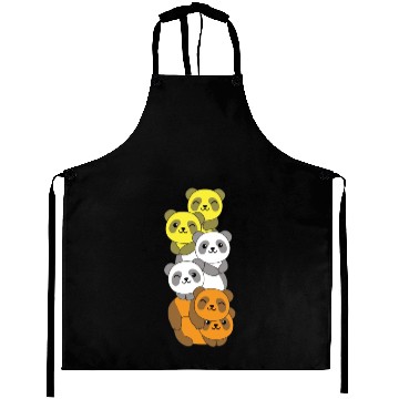 Discover Maverique Flag Pride Lgbtq Cute Panda Aprons