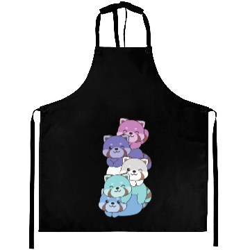 Discover Spectrasexual Flag Pride Lgbtq Cute Red Panda Aprons