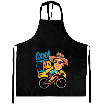 Discover Cool Dad on bicycle - Father's Day Aprons