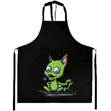 Discover Alien Cat Aprons