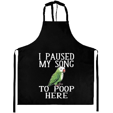 Discover Tropical quaker parrot funny parakeet Aprons